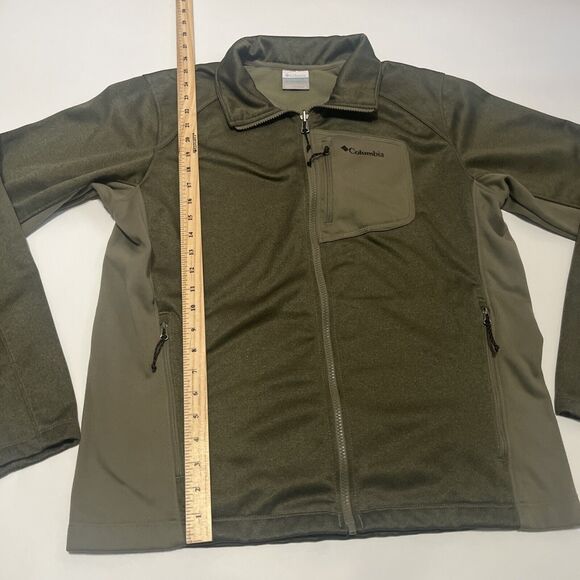 Men’s Forest Green Full Zip Columbia Interchange Jacket Medium - Picture 6 of 10